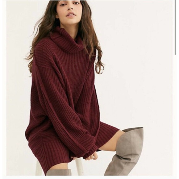 Cocoa Burgundy Sweater Tunic | Poshmark